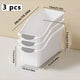 Curved Plastic Storage Bins Set - Multipurpose Home Organization Boxes for Cleaning Supplies & Household Essentials