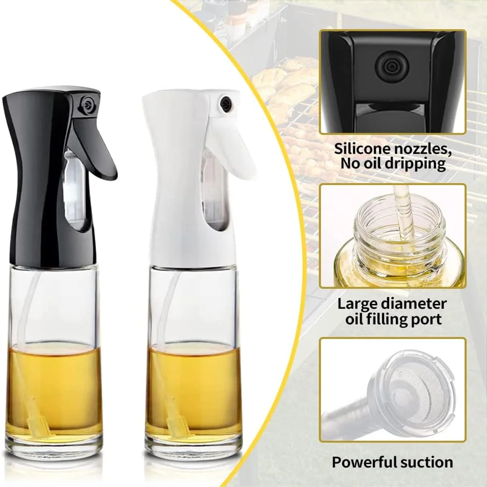 Oil Sprayer Bottle - Mist Dispenser for Cooking