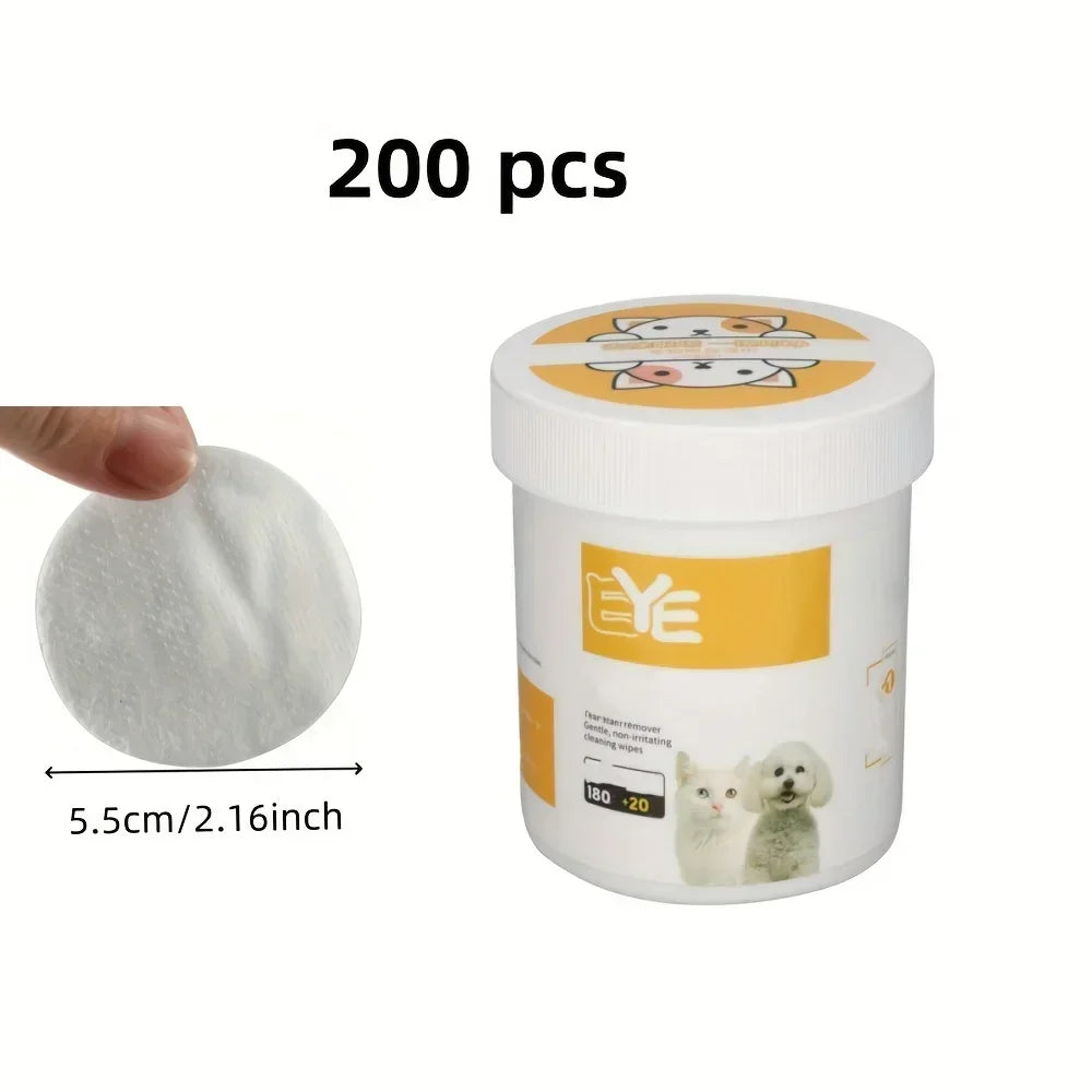 Pet Eye Cleaning Wipes - 200pcs Tear Stain Remover
