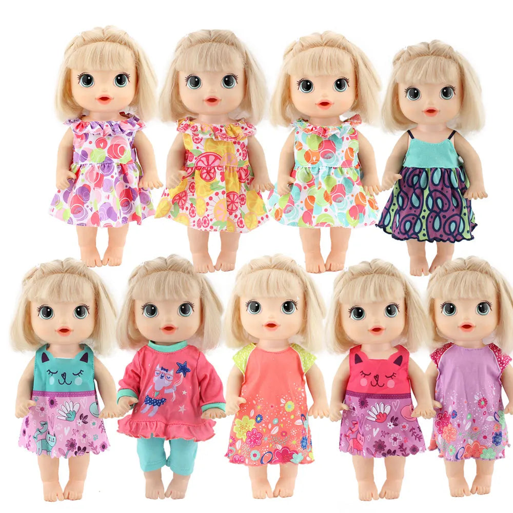 2023  Doll clothes  for 12 Inch 30CM  baby alive Toys Crawling Doll accessories.