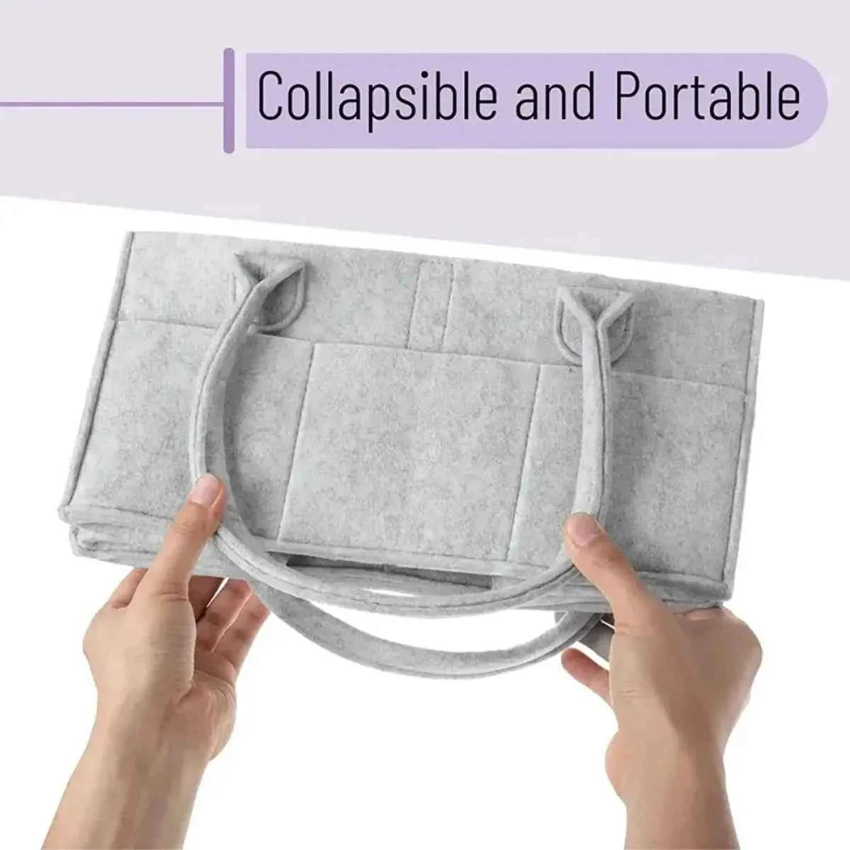 Nursery Essentials Storage Box Baby Diaper Ball Bag Organizer Portable Holder Bag Uses For Change Table And Car Baby Diaper Bag