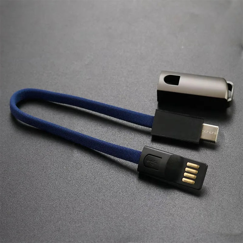 1PC Hanging Rope Keychain Charging Cable Suitable For Mobile Phone And Tablet Fast Charging Type-C Interface Portable Data Cable
