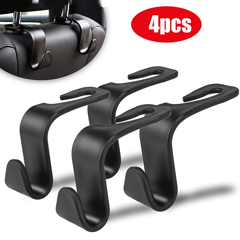 Car headrest hooks for bags
