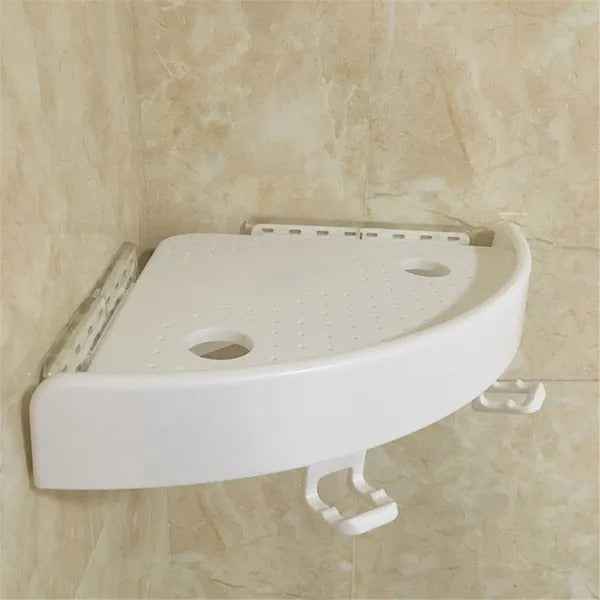 Bathroom Wall Corner Shelf Organizer Storage Rack (No Drilling)