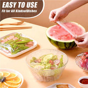 Reusable Elastic Stretch Bowl Covers & Food Storage Lids Set