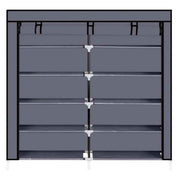 7-Tier Portable Shoe Rack with Dustproof Fabric Cover