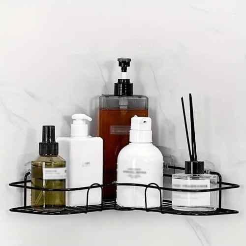 No-Drill Wall-Mounted Shower Caddy Shelf Rack (Triangle Basket)