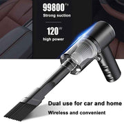 120W Cordless Handheld Mini Vacuum Cleaner with Crevice Attachments