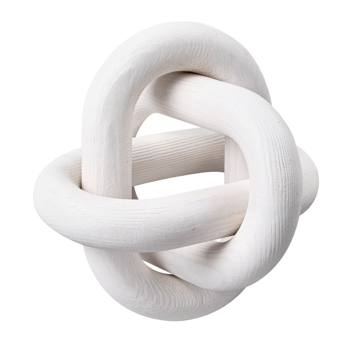 Hand-Carved Wooden Chain Link Decor