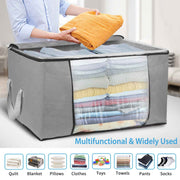 Heavy-Duty 90L Clothes & Bedding Storage Bags (2-Pack)