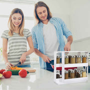 Swivel Cabinet Spice Organizer Revolving Kitchen Rack (Lazy Susan)