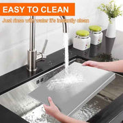 Stainless Steel Kitchen Countertop Cutting Board with Lip