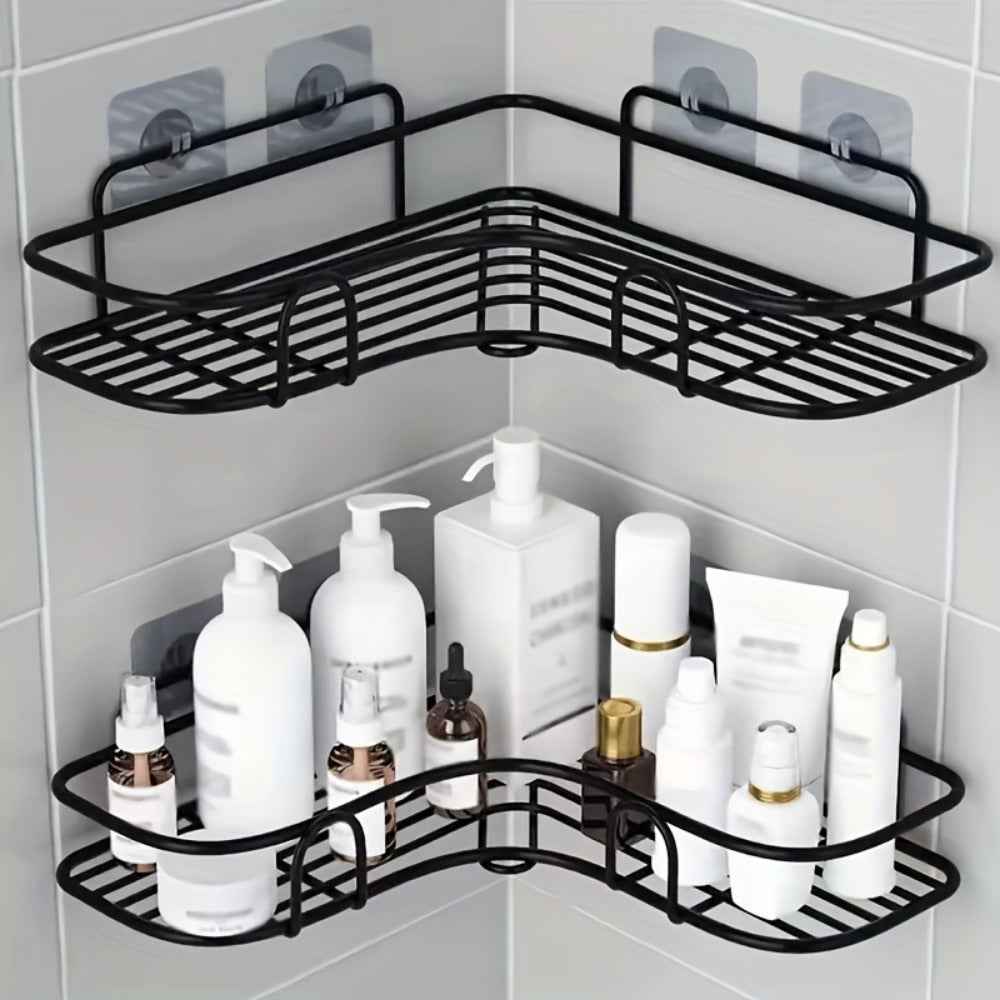 Wall-Mounted Corner Shower Caddy & Bathroom Storage Shelf