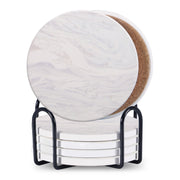 6-Piece Ceramic Coaster Set with Stand