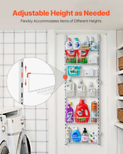 6-Tier Over-the-Door Pantry Organizer Hanging Storage - Lifestyle in-room application