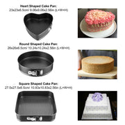 3-Piece Nonstick Springform Cake Pan Set