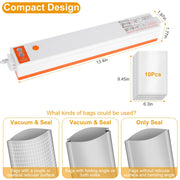 Automatic Vacuum Sealer Machine for Dry & Moist Food - Included accessories and packaging