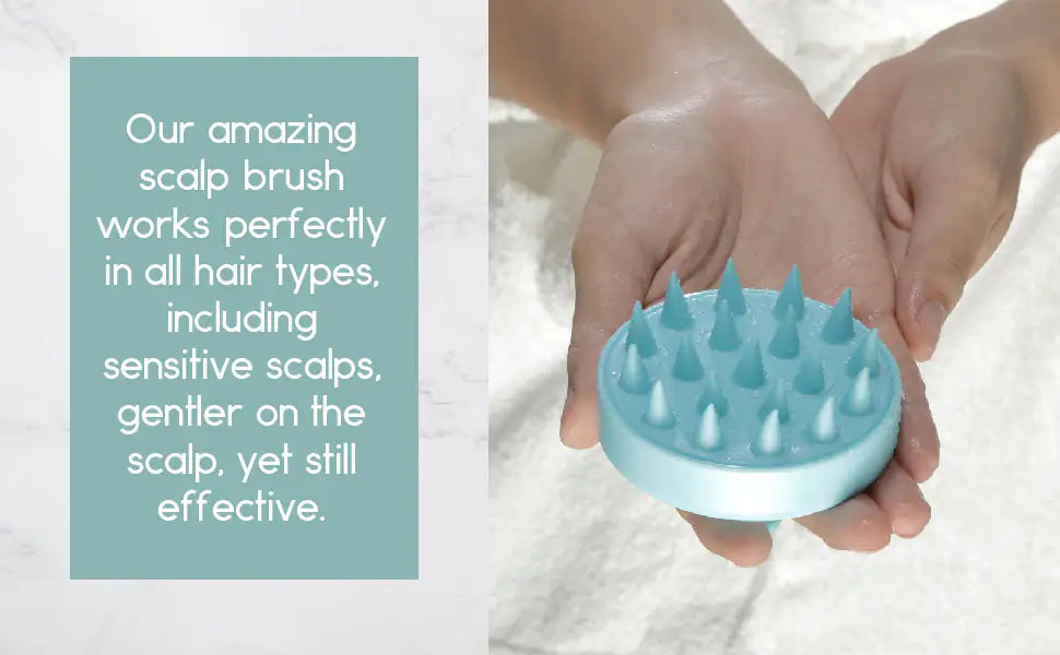 BeNat scalp massager ergonomic silicone bristles
