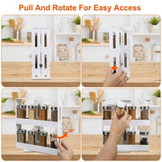 Swivel Cabinet Spice Organizer Revolving Kitchen Rack (Lazy Susan)