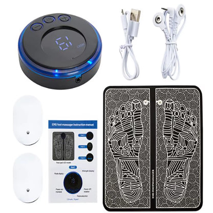 EMS Foot Massager Mat Electric Masajeador Rechargeable Shoulder Massage Pulse Muscle Stimulation Foot Relaxation Pads