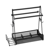 Metal Countertop Utensil Caddy with Built-in Paper Towel Holder