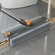 Long-Handle 3-in-1 Floor Scrub Brush with Squeegee - Close-up material and construction