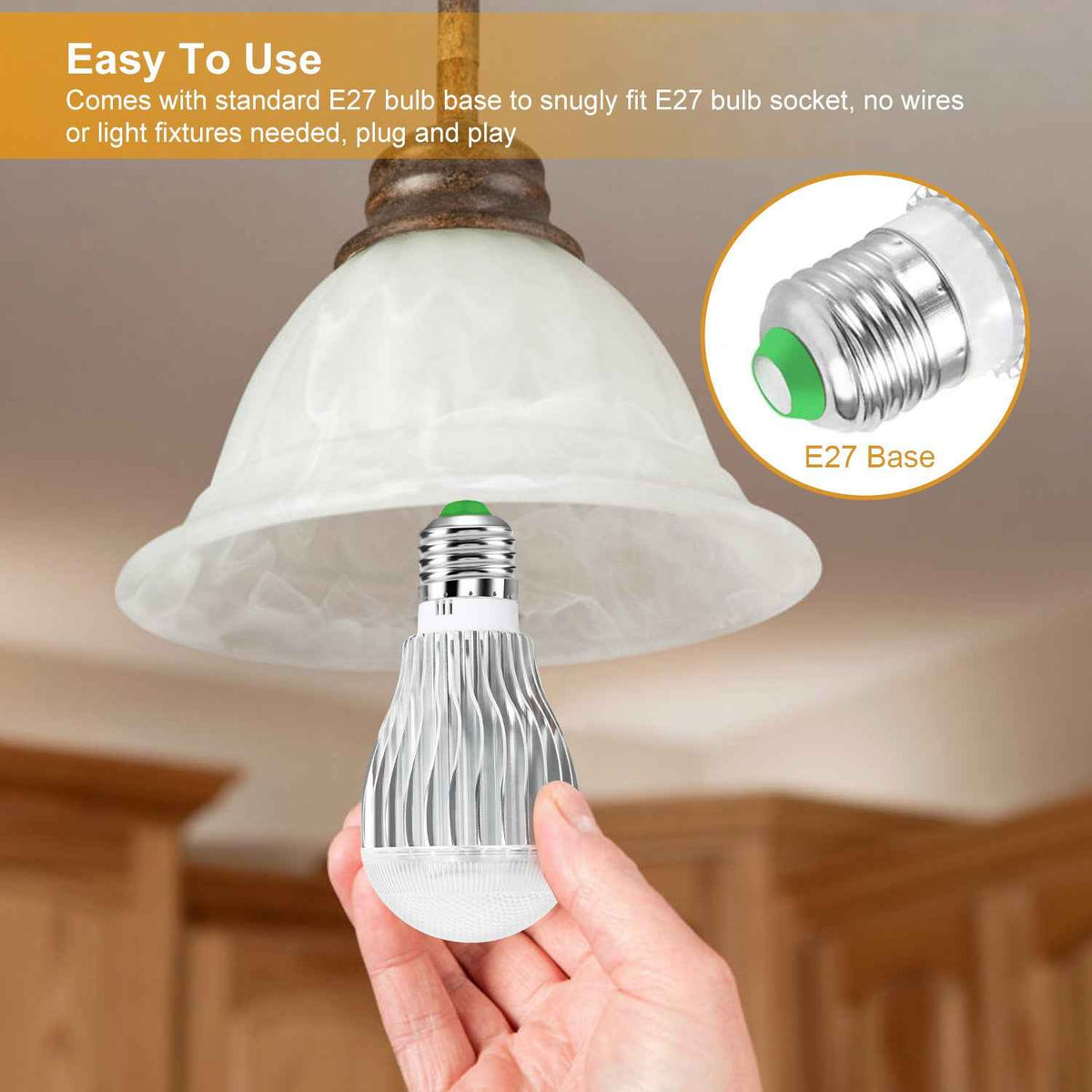 RGB 16-Color E27 LED Mood Light Bulb with Remote Control