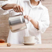 2L Stainless Steel Cooking Oil Storage Pot with Fine Mesh Strainer