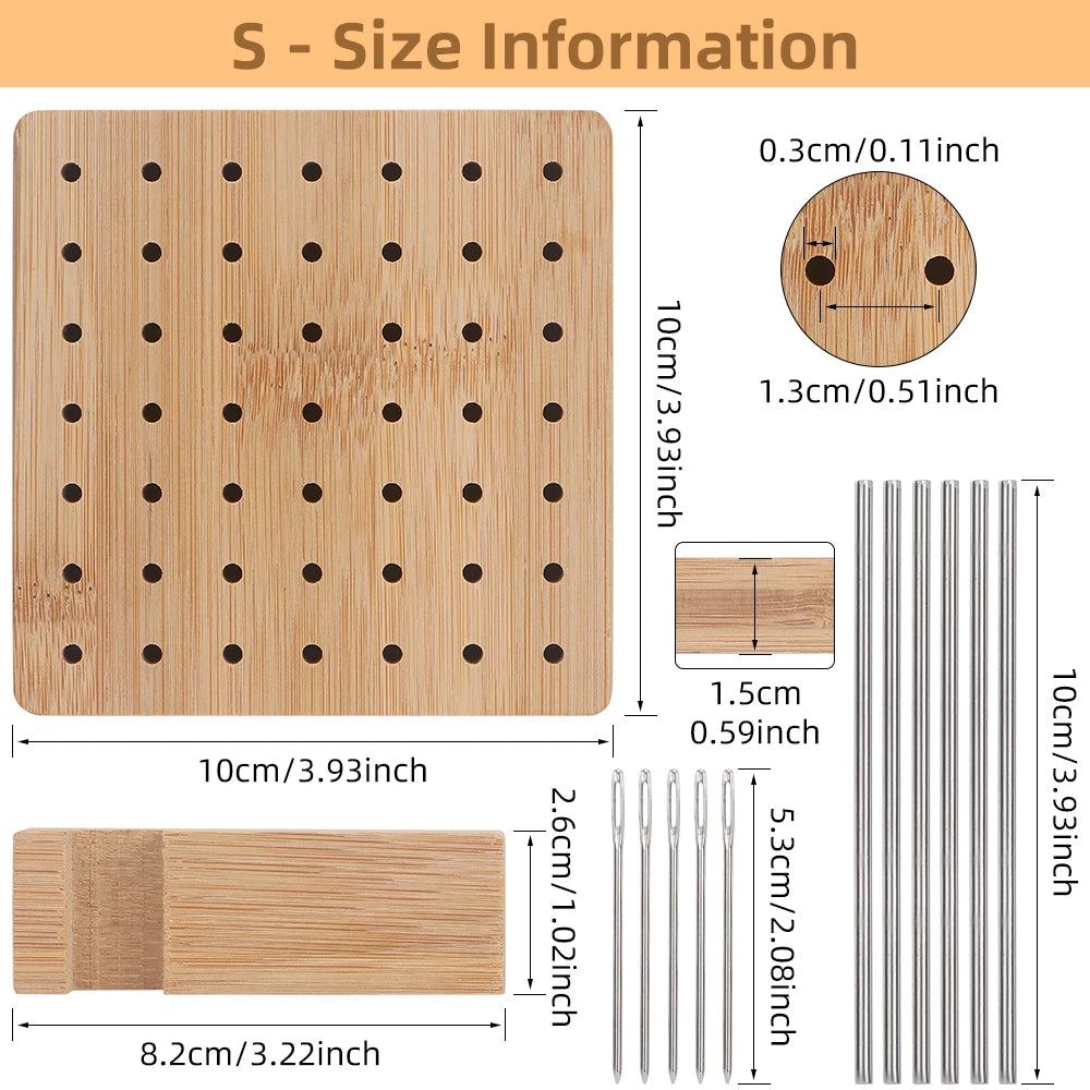 Crochet blocking board with stainless steel pins