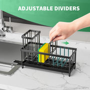 Stainless Steel Kitchen Sink Caddy Sponge Holder with - Included accessories and packaging