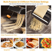 Stainless Steel Pasta Maker with 9 Thickness Settings