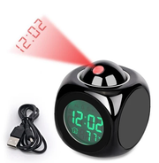 LED Projection Alarm Clock with Voice Weather, Snooze - Functional features and details