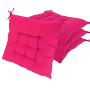 4-Pack Tie-On Square Chair Cushions