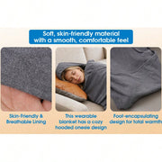 Wearable Hooded Sleep Pod Blanket