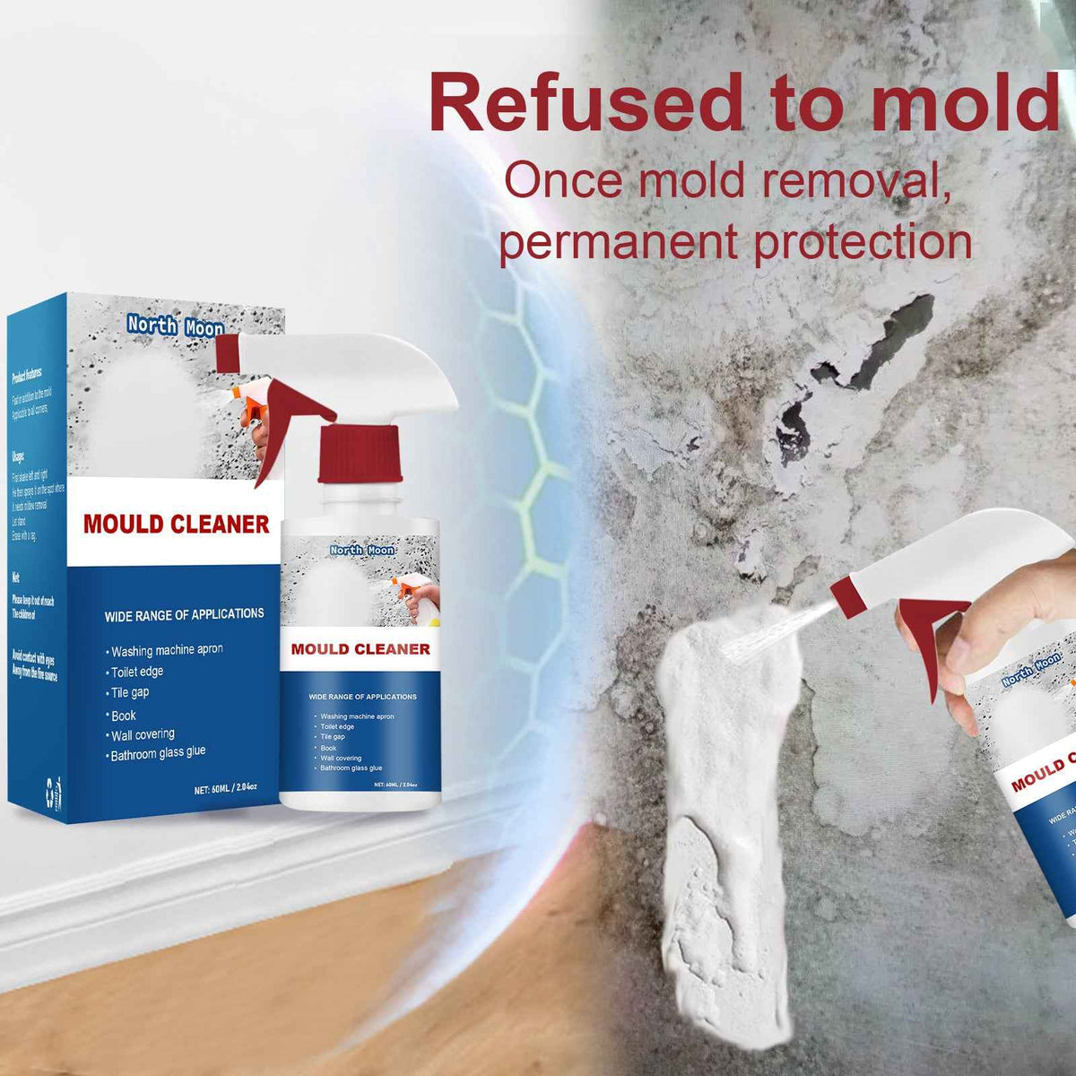 Silicone Caulk & Tile Grout Stain Remover Foam Spray (120ml)