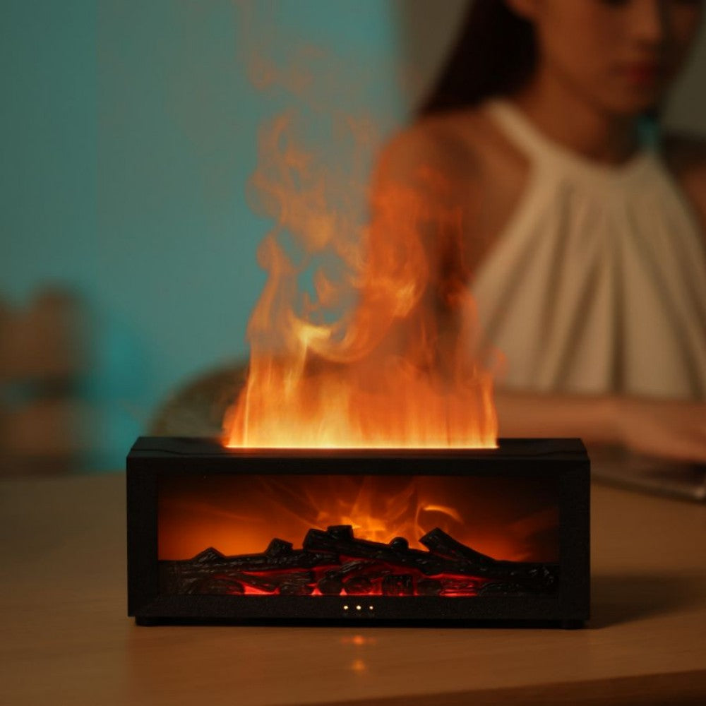 Realistic Flame Effect Fireplace Aromatherapy - Main product view