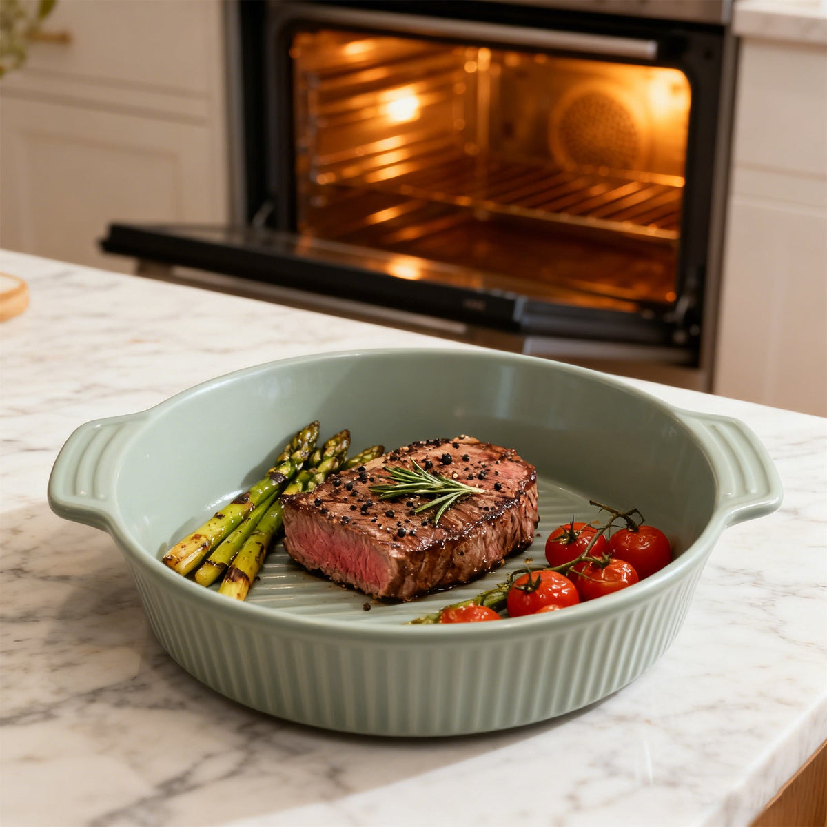 8.5-Inch Green Bakeware Pan