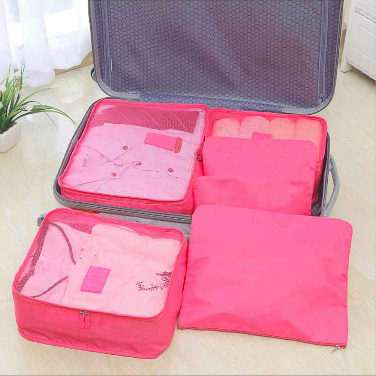 Water-Resistant Travel Luggage Packing Cubes (9-Piece Set)