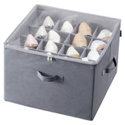 Under-Bed 16-Compartment Shoe Storage Organizer with - Dimensions and specification details