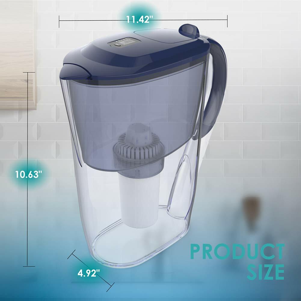 10-Cup Water Filter Pitcher with Electronic Indicator
