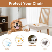 4-Pack Waterproof Dining Chair Seat Slipcovers