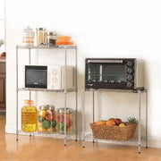 Adjustable Carbon Steel Kitchen Storage Rack (Floor-Standing)
