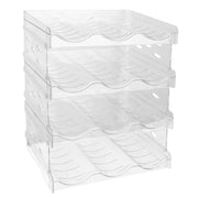4-Tier Stackable Water Bottle Organizer Rack (Holds 12 Bottles)