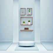 17.7-Inch Wall-Mounted Floating Wood Shelf