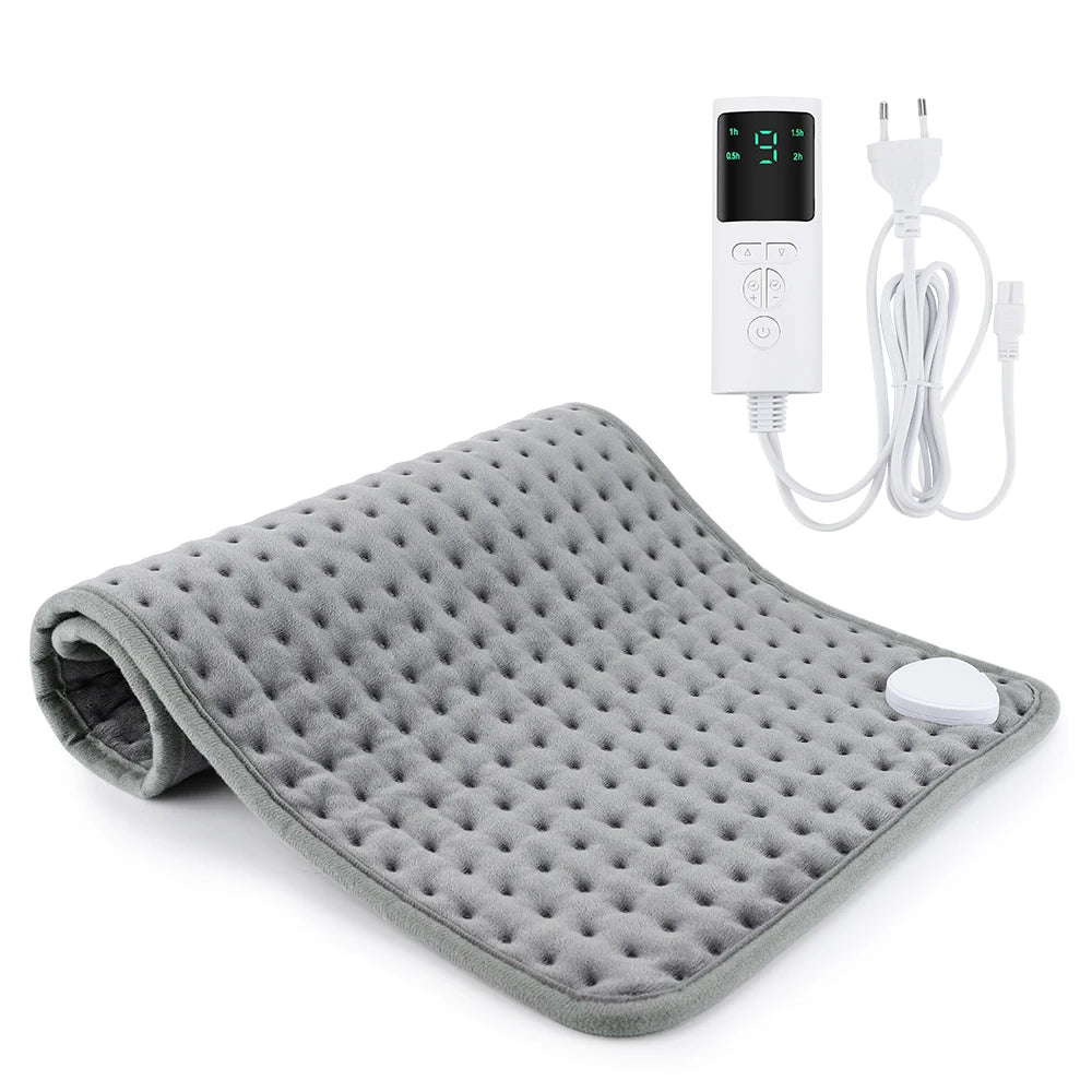 Electric Heating Pad for Cramps Relief, 9 Gear Adjustable Temperature Heated Pad Heated Blanket 23.6X11.8Inch, Winter Warmer
