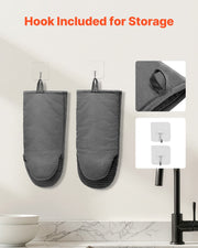 Heat-Resistant Silicone Oven Mitts (2-Pack, to 500°F)