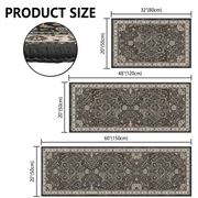 Washable 3-Piece Kitchen Rug and Runner Set (Non-Slip)
