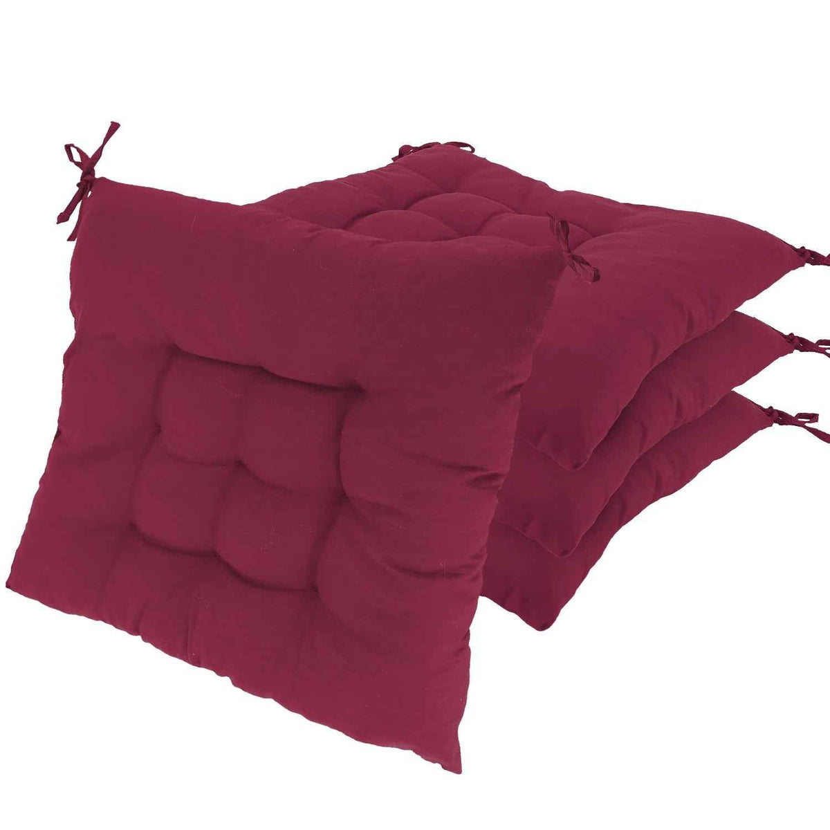 4-Pack Tie-On Square Chair Cushions
