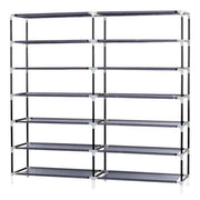 7-Tier Portable Shoe Rack with Dustproof Fabric Cover