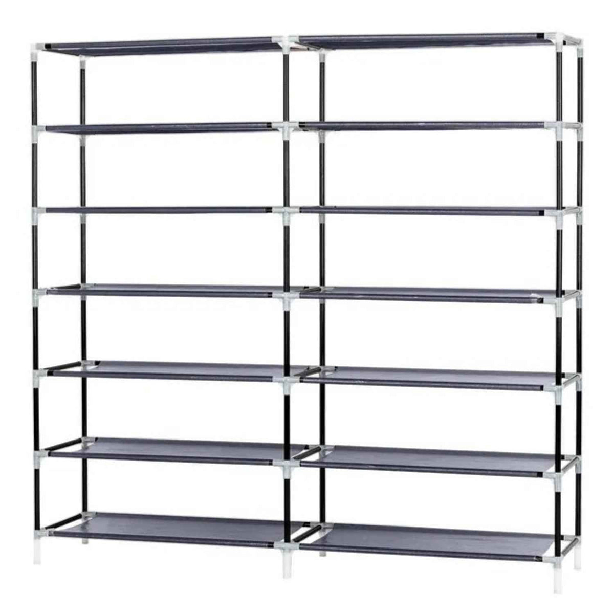 7-Tier Portable Shoe Rack with Dustproof Fabric Cover